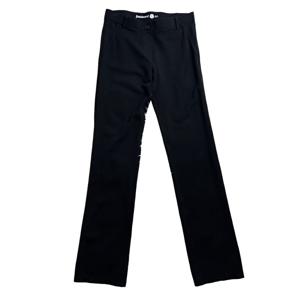 Betabrand Pants Women Small Black Straight Leg Classic Dress Yoga Stretch Pants